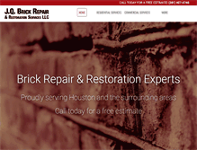 Tablet Screenshot of jqbrickandrestoration.com